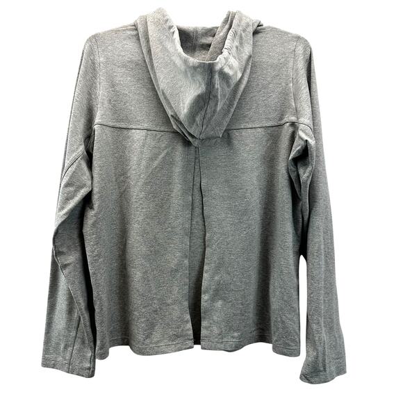 Girlfriend Collective Coyote ReSet Oversized Hoodie Split Back Gray S - Picture 3 of 8